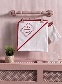 Полотенце-уголок и варежка Red Ocean из 100% хлопка (Kidboo, 00-0011701)